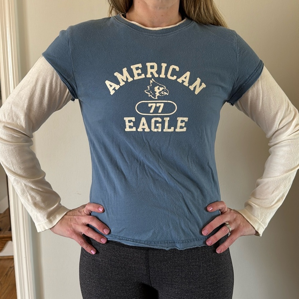 American Eagle long sleeve T Shirt.  Y2K